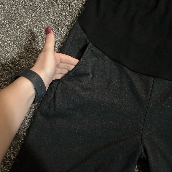 Hot Look Gray Maternity pants skinny size medium - Picture 5 of 8